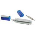 Screw Driver w/ Pocket Clip Translucent Blue